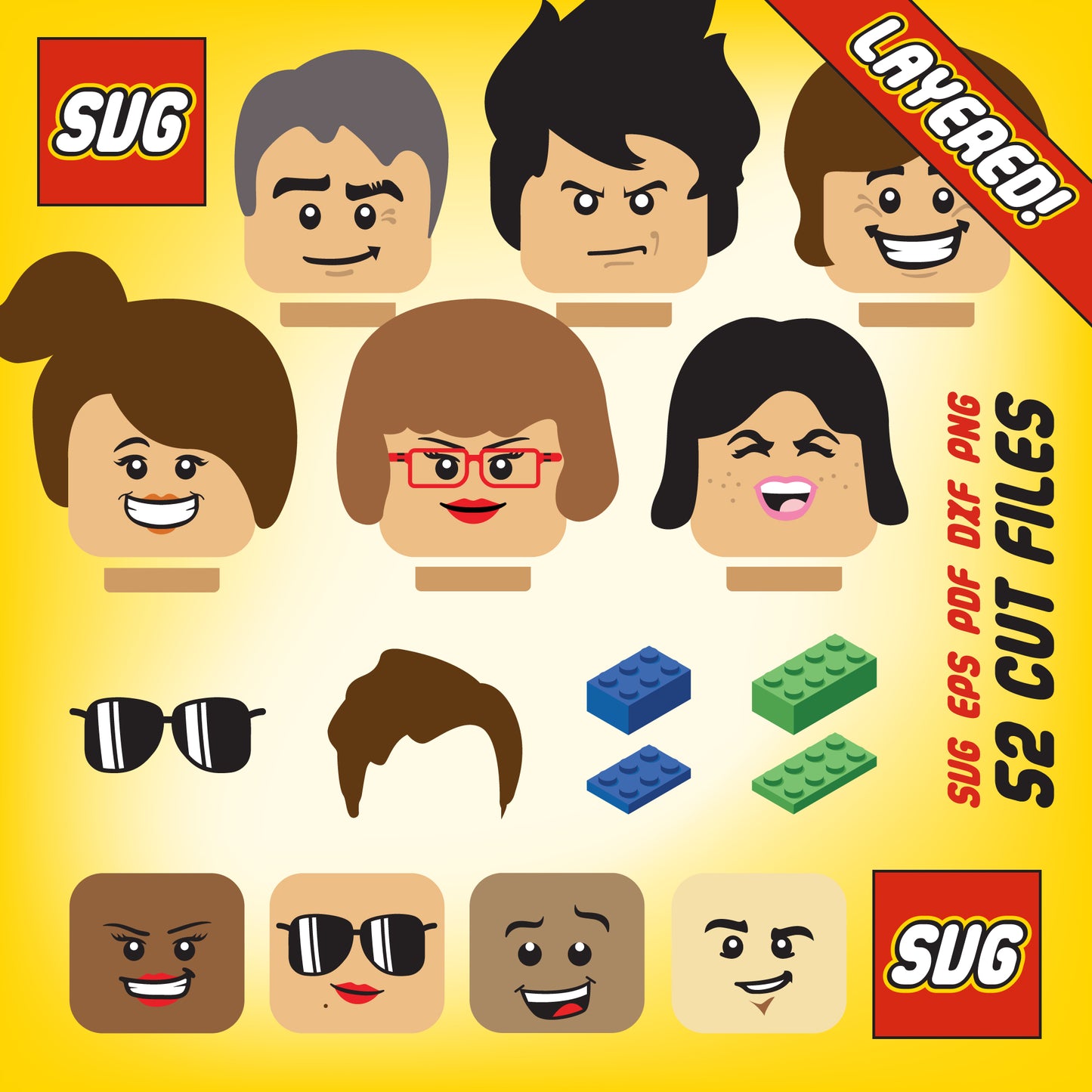 Brick Faces — Digital Download