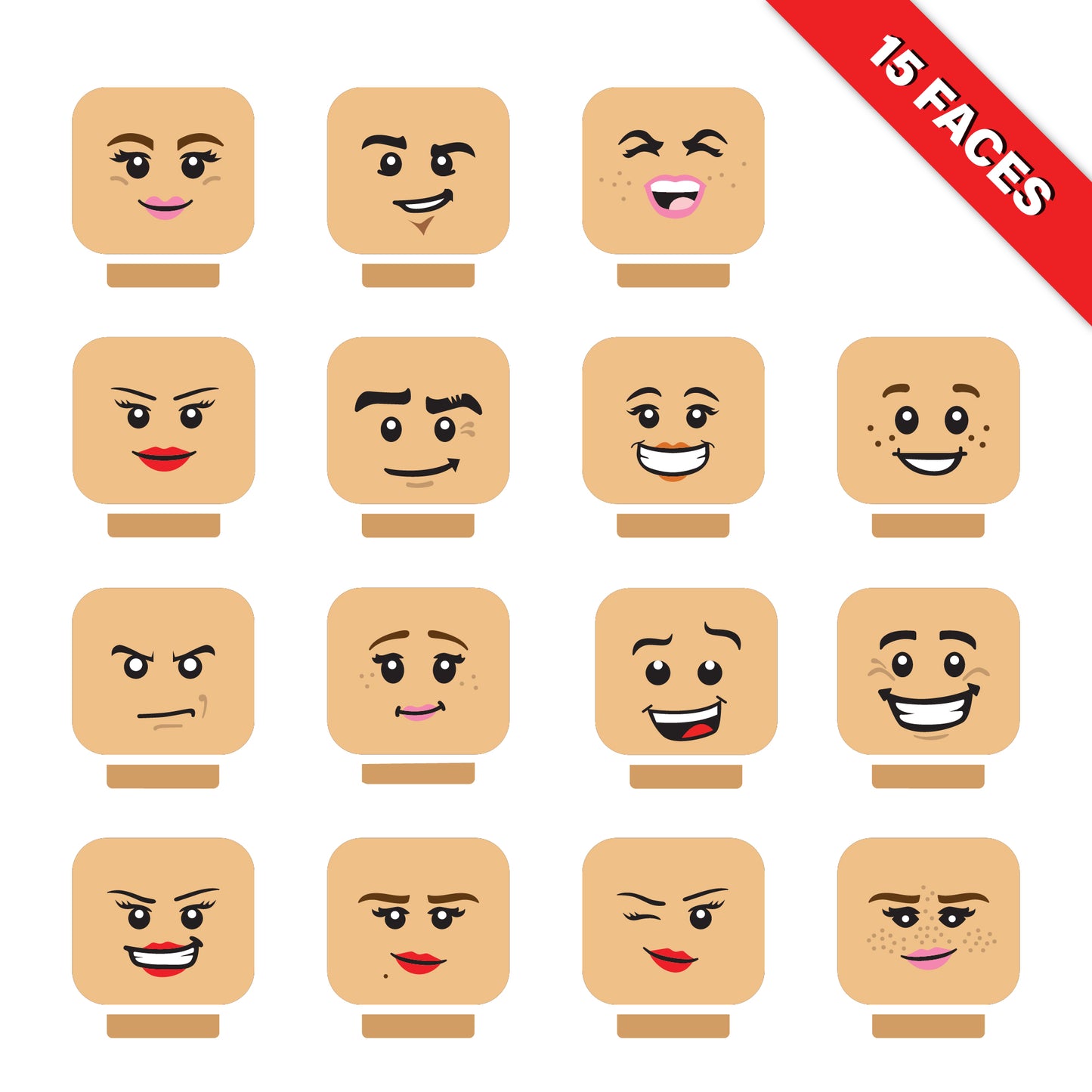 Brick Faces — Digital Download