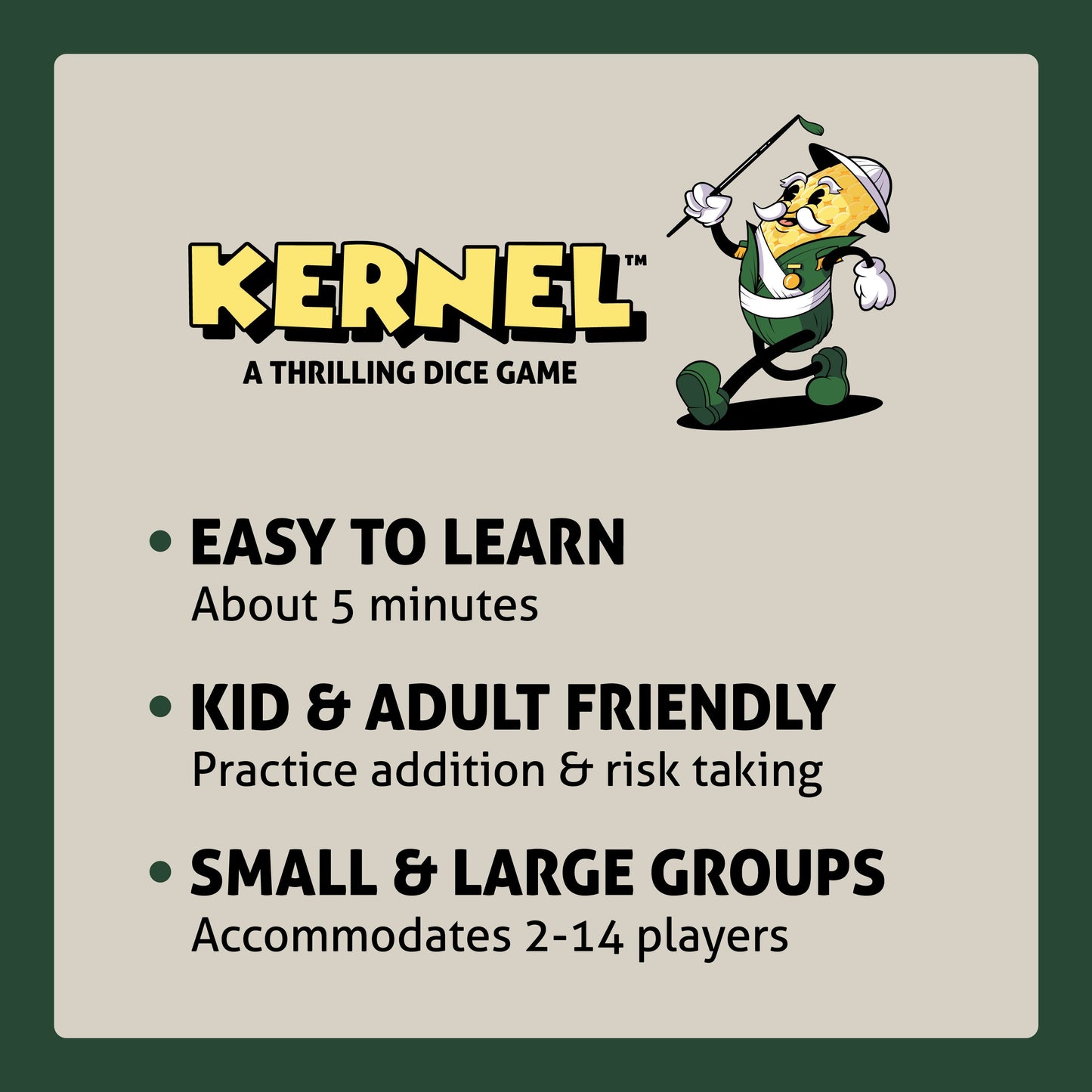 Kernel Dice Game